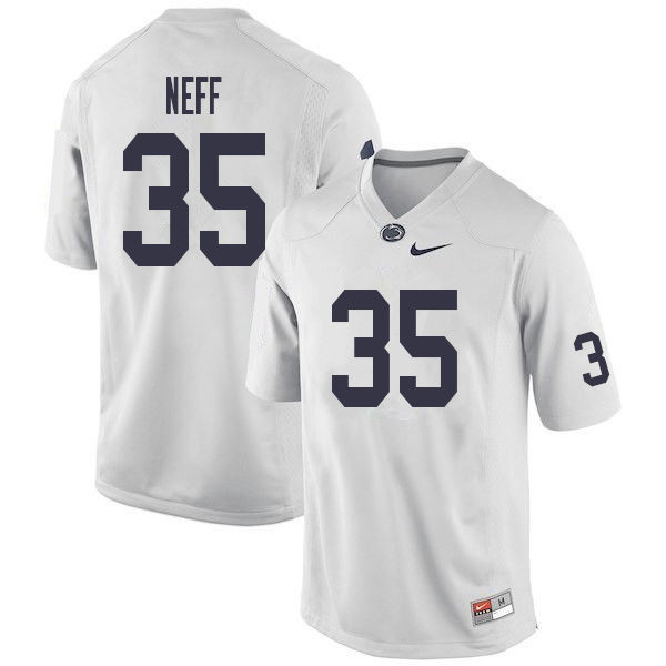 Men #35 Justin Neff Penn State Nittany Lions College Football Jerseys Sale-White
